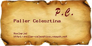 Paller Celesztina névjegykártya